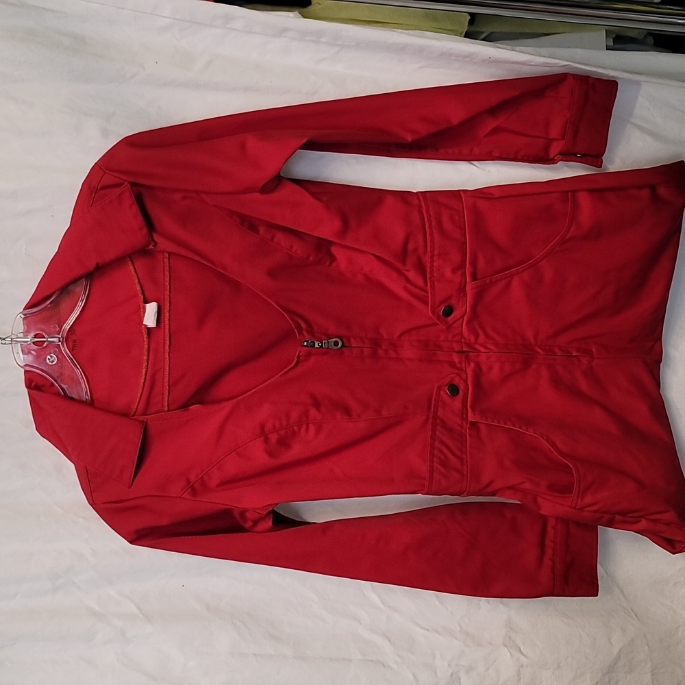 lds red jumpsuit sz 8